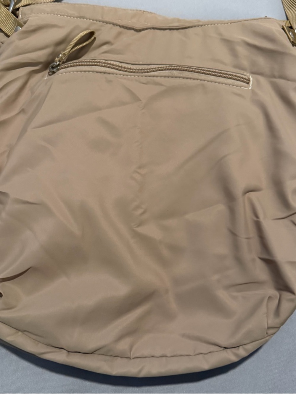 Ellington Beige Quilted Crossbody Shoulder Bag - Picture 3 of 10